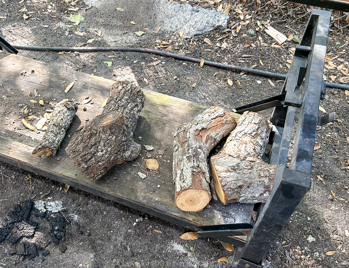 Smoking wood ready for the smoker.