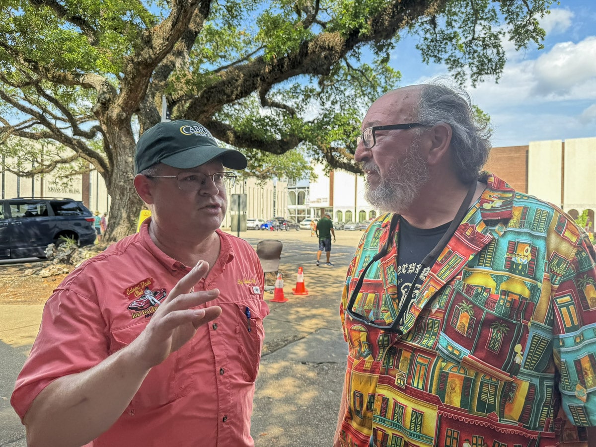 Club member explaining their mission.