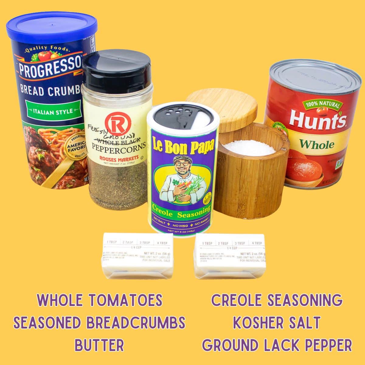 Ingredients for eggplant casserole.