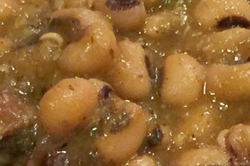 Blackeyed Peas First...you have a beer