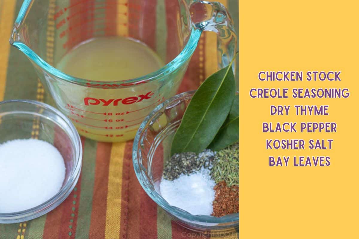 Ingredients for Smothered Cabbage with Pork.