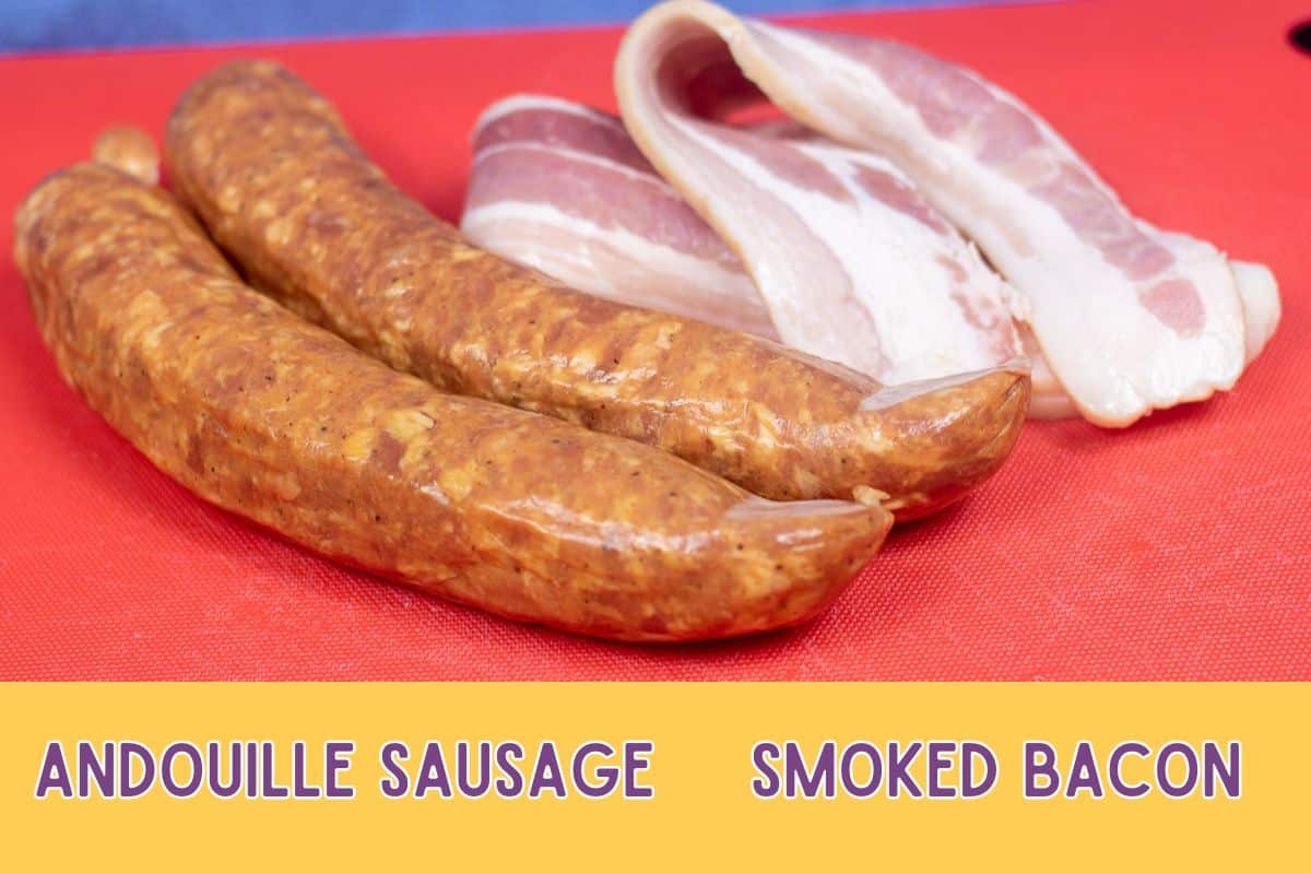 Ingredients for Creole Jambalaya.