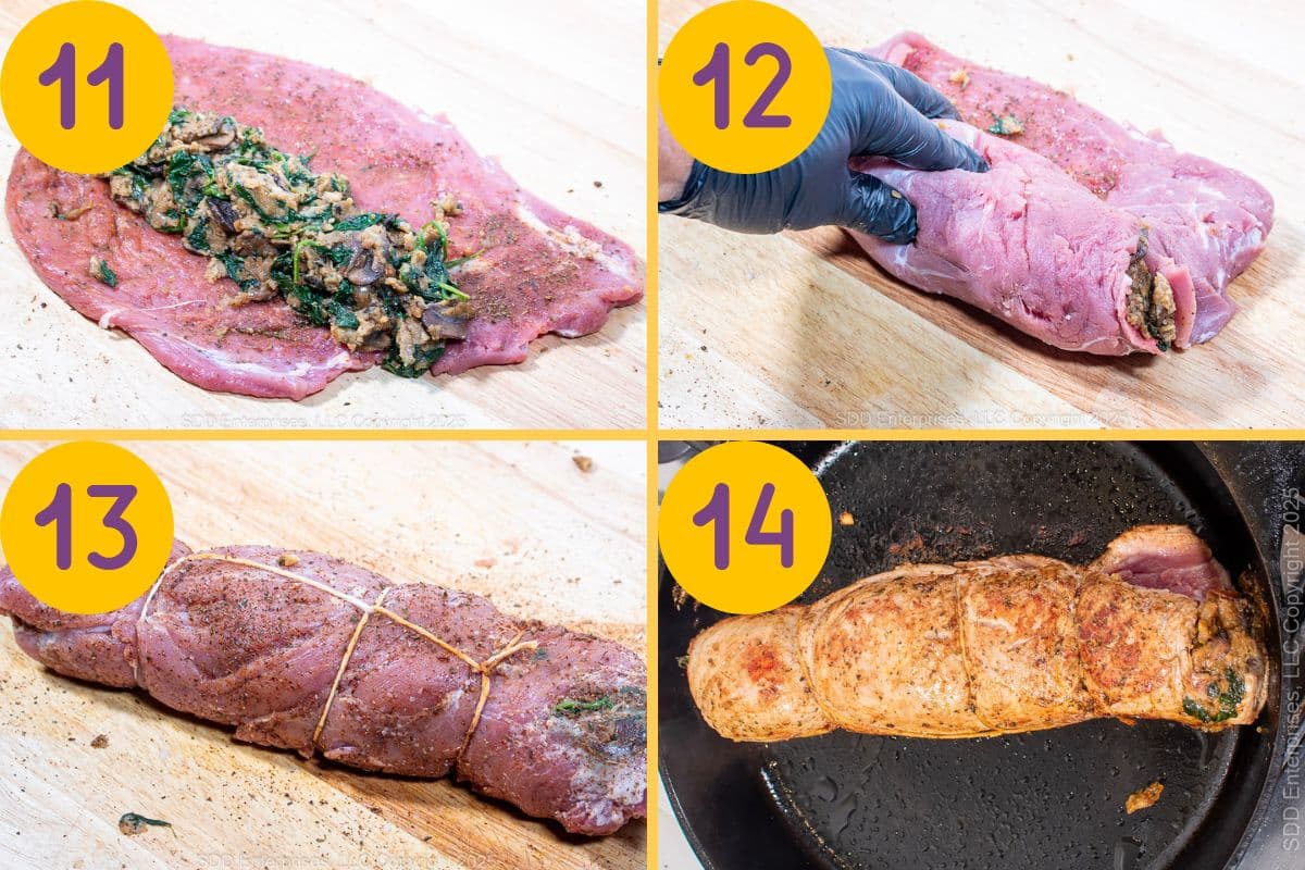 Steps to stuff pork tenderloin.