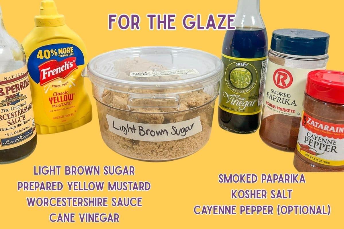 Ingredients for Meatloaf glaze.