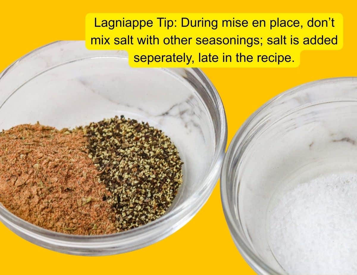 Mixed herbs and spices for White Beans and Ham.