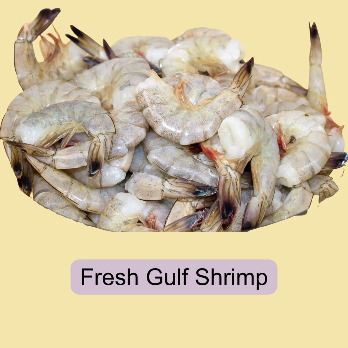 Raw shrimp in shells for shrimp in white wine sauce.