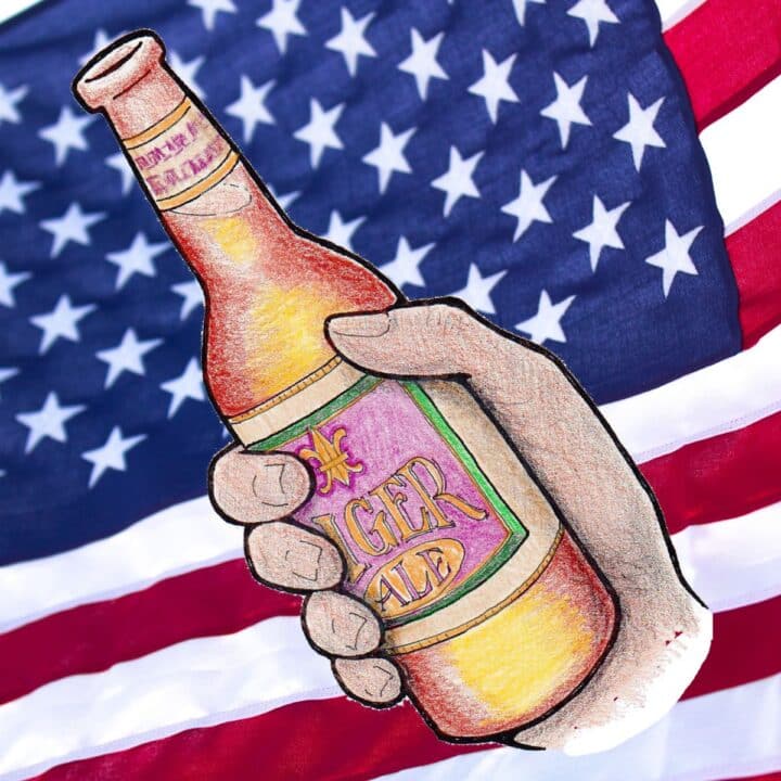 American flag overlaid with FYHAB logo.